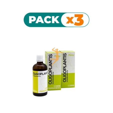 Pack 3x OLIGOPLANTIS COBRE-MANGANESO 100 ml ARTESANIA AGRICOLA