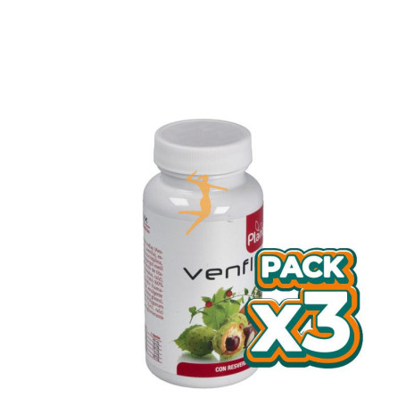 Pack 3x VENFLUX CASTAÑO DE INDIAS + RESVERATROL PLANTIS 60 CAP. PLANTIS