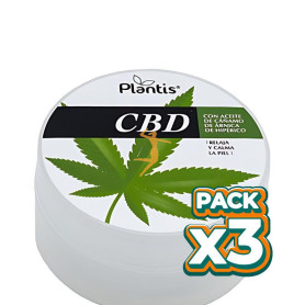 Pack 3x CBD CREMA DE CÁÑAMO 50 ML PLANTIS