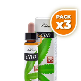 Pack 3x CBD 15% GOTAS 1500MG 10 ML PLANTIS