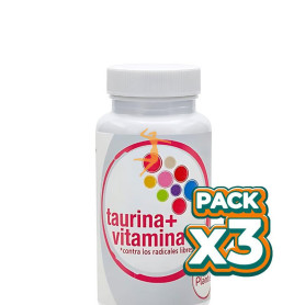 Pack 3x TAURINA + VITAMINA C 60 CÁPSULAS PLANTIS