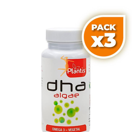 Pack 3x DHA VEGETAL ALGAE 30 CÁPSULAS PLANTIS