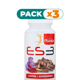 Pack 3x ES3 AZAFRÁN + ASHWAGANDHA 30 CÁPSULAS PLANTIS