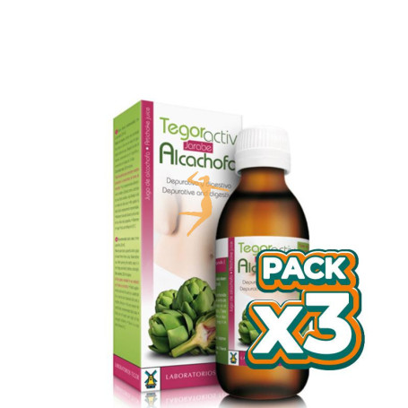 Pack 3x ALCACHOFA ACTIV JARABE 200Ml. TEGOR