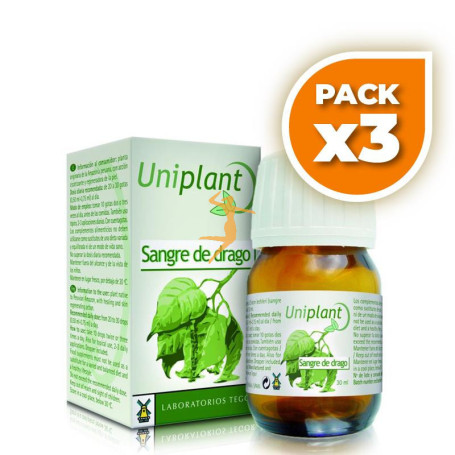 Pack 3x UNIPLANT SANGRE DE DRAGO 30Ml. TEGOR