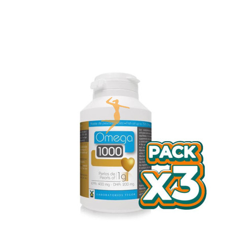Pack 3x OMEGA 1.000 120 PERLAS TEGOR