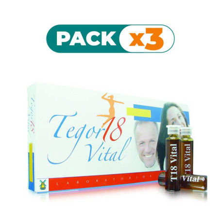 Pack 3x TEGOR 18 VITAL 10 VIALES TEGOR