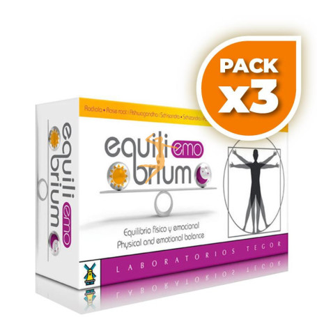 Pack 3x EQUILIBRIUM EMO 60 CÁPSULAS TEGOR