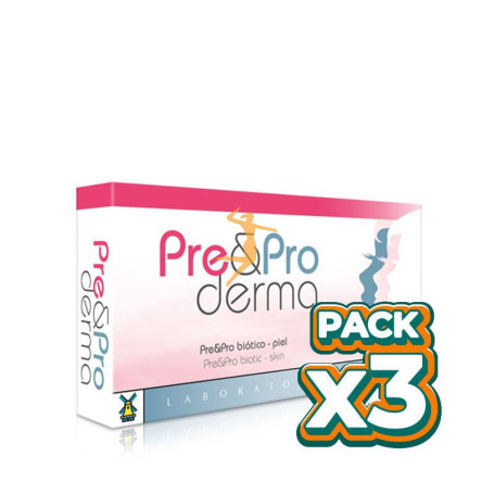 Pack 3x PRE & PRO DERMA 28 CÁPSULAS TEGOR