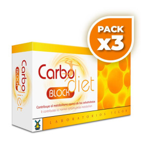 Pack 3x CARBODIET BLOCK 60 CÁPSULAS TEGOR