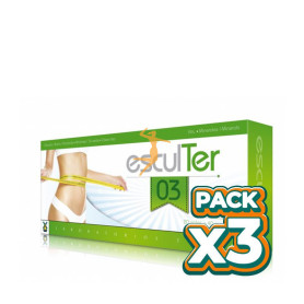 Pack 3x ESCULTER 3 FORTE 20 VIALES Y 40 COMPRIMIDOS TEGOR