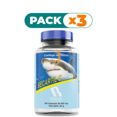 Pack 3x BECARTIL C 100 CÁPSULAS BEQUISA