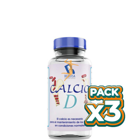 Pack 3x CALCIO D 60 CÁPSULAS BEQUISA