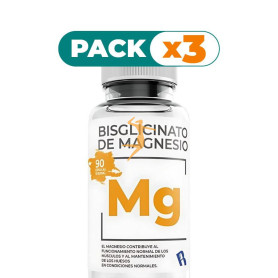 Pack 3x BISGLICINATO DE MAGNESIO 90 CAPSULAS BEQUISA