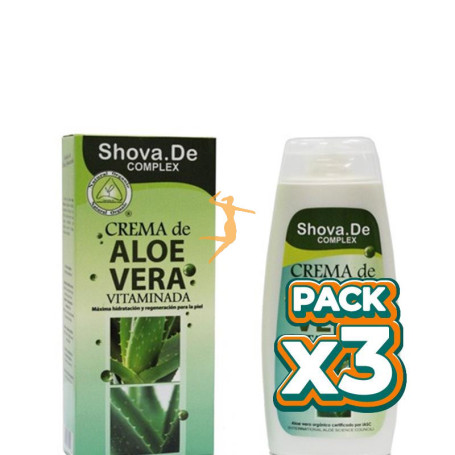 Pack 3x CREMA ALOE VERA COMPLEX 250Ml. SHOVA.DE