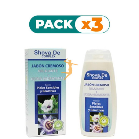 Pack 3x JABÓN RELAJANTE ULTRA HIDRATANTE 250 ML SHOVA.DE