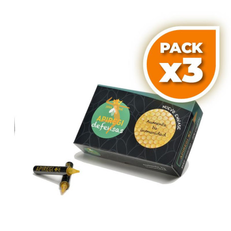 Pack 3x APIREGI DEFENSAS 20 AMPOLLAS APIREGI