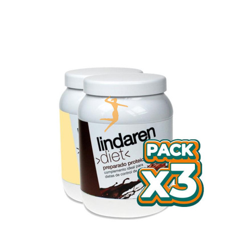 Pack 3x PREPARADO PROTEICO VAINILLA 225Gr. LINDA REN DIET
