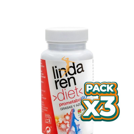Pack 3x PROMETABOL GLP 60 CÁPSULAS LINDAREN DIET