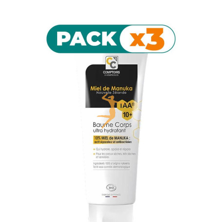 Pack 3x LOCIÓN CORPORAL HIDRATANTE MIEL DE MANUKA COMPTOIRS & COMPAGNIES
