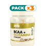 Pack 3x BCAA + GLUTAMINA MANDARINA EXTREME PURITY 300Gr. MEGAPLUS