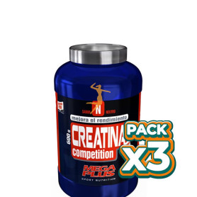 Pack 3x CREATINA COMPETITION 600Gr. MEGAPLUS
