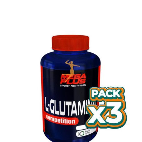 Pack 3x GLUTAMINA MEGAPLUS 180 CAPSULAS MEGAPLUS