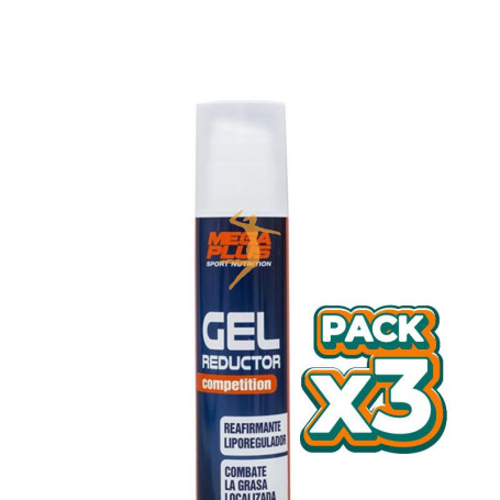 Pack 3x GEL REDUCTOR COMPETITION 200Ml. MEGAPLUS
