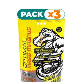 Pack 3x OPTIMAL MASS MAGNUS BROWNIE 7Kg. MEGAPLUS