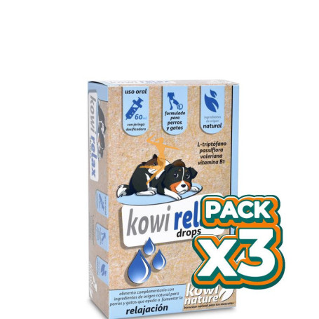 Pack 3x Kowi Relax Drops, 60 ml KOWI NATURE