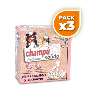 Pack 3x Kowi Champú Sólido Pieles Sensibles, 70 gr KOWI NATURE