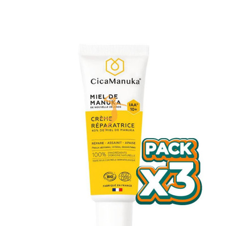 Pack 3x CREMA REPARADORA 40ML CICAMANUKA
