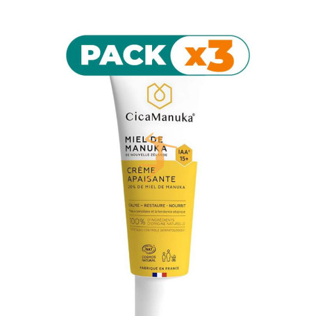 Pack 3x CREMA CALMANTE 40ML CICAMANUKA