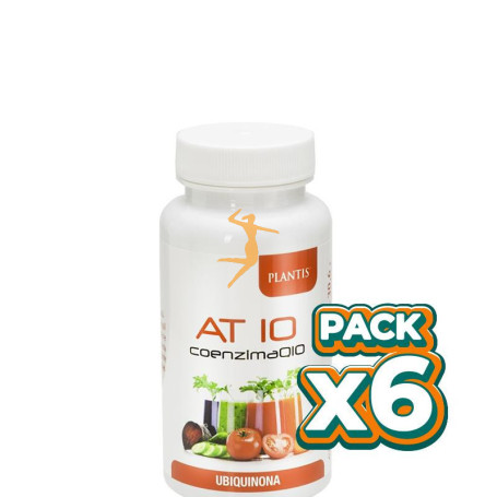 Pack 6x COENZIMA Q10 AT10 60 CÁPSULAS PLANTIS