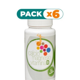 Pack 6x CALCIO, MAGNESIO Y VITAMINA D 60 COMPRIMIDOS ARTESANIA AGRICOLA