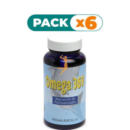 Pack 6x OMEGA 3-6-9 100 CÁPSULAS ARTESANIA AGRICOLA
