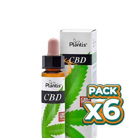 Pack 6x CBD 15% GOTAS 1500MG 10 ML PLANTIS