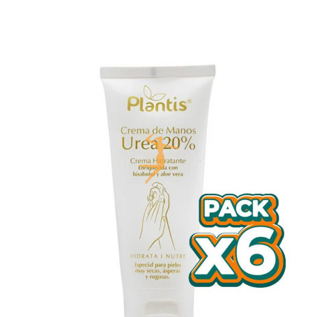 Pack 6x CREMA DE MANOS UREA 20% 100ML PLANTIS