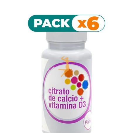 Pack 6x CITRATO DE CALCIO + VITAMINA D3 60 COMPRIMIDOS PLANTIS