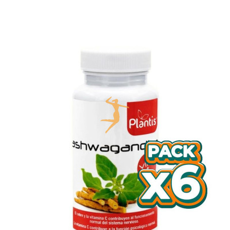 Pack 6x ASHWAGANDHA 60 CÁPSULAS PLANTIS