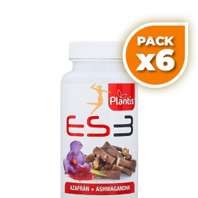 Pack 6x ES3 AZAFRÁN + ASHWAGANDHA 30 CÁPSULAS PLANTIS