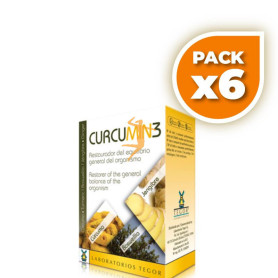 Pack 6x CURCUMIN3 30 COMPRIMIDOS 700Mg. TEGOR