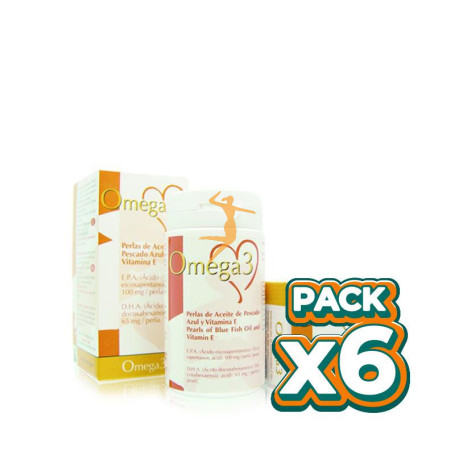 Pack 6x OMEGA 3 60 PERLAS TEGOR