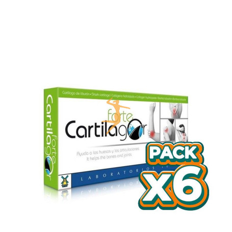 Pack 6x CARTILAGOR FORTE 40 CÁPSULAS TEGOR