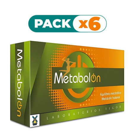Pack 6x METABOL ON 30 CÁPSULAS TEGOR