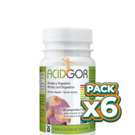 Pack 6x ACIDGOR 40 COMPRIMIDOS TEGOR