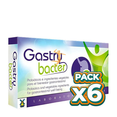 Pack 6x GASTRYBACTER 40 CÁPSULAS TEGOR