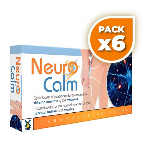 Pack 6x NEURO CALM 30 COMPRIMIDOS INFUSIONABLES TEGOR