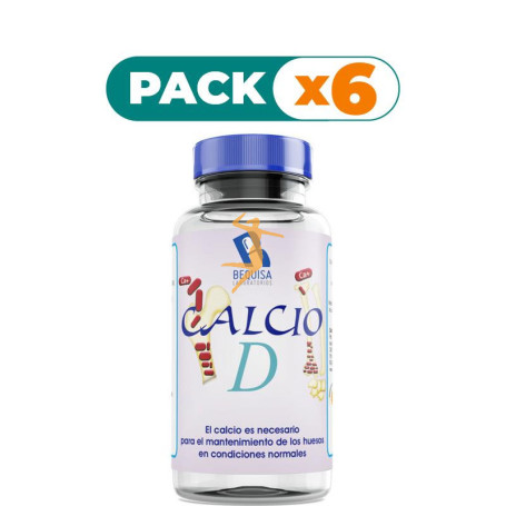 Pack 6x CALCIO D 60 CÁPSULAS BEQUISA