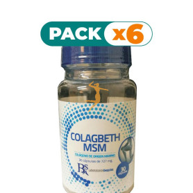 Pack 6x COLAGBETH MSM 60 CÁPSULAS BEQUISA